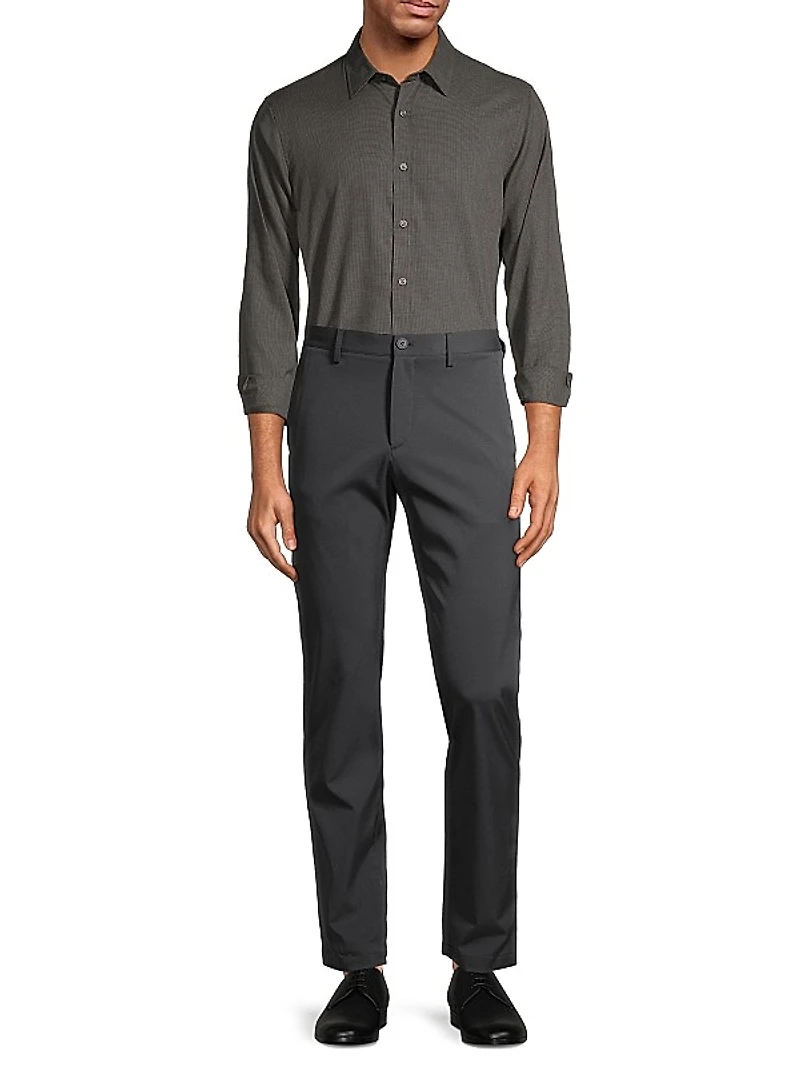 Cotton Button-Front Shirt
