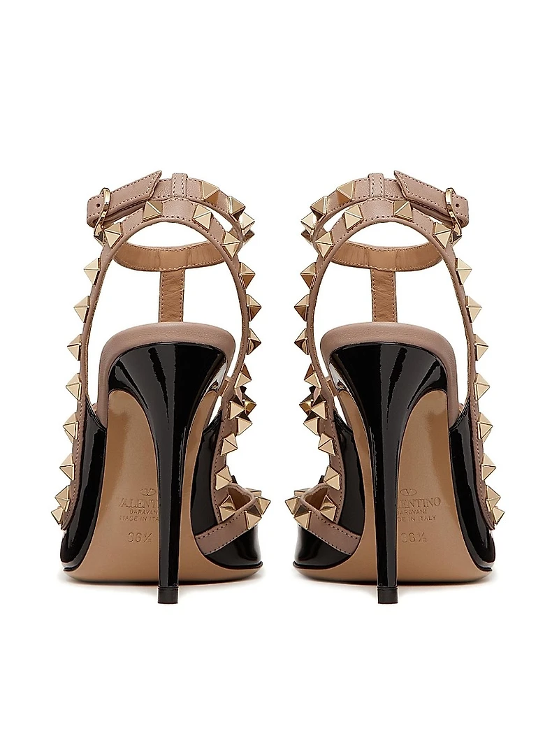 Patent Rockstud Caged Pumps 100 MM