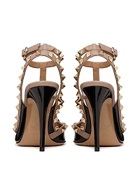 Patent Rockstud Caged Pumps 100 MM
