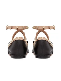Rockstud Ballerina Flats Nappa Leather