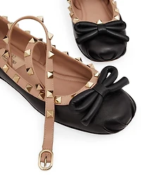 Rockstud Ballerina Flats Nappa Leather