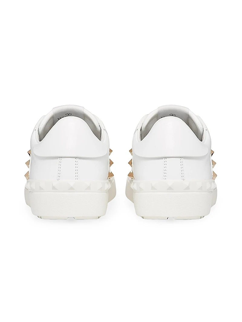 Calfskin Rockstud Untitled Sneakers