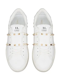 Calfskin Rockstud Untitled Sneakers