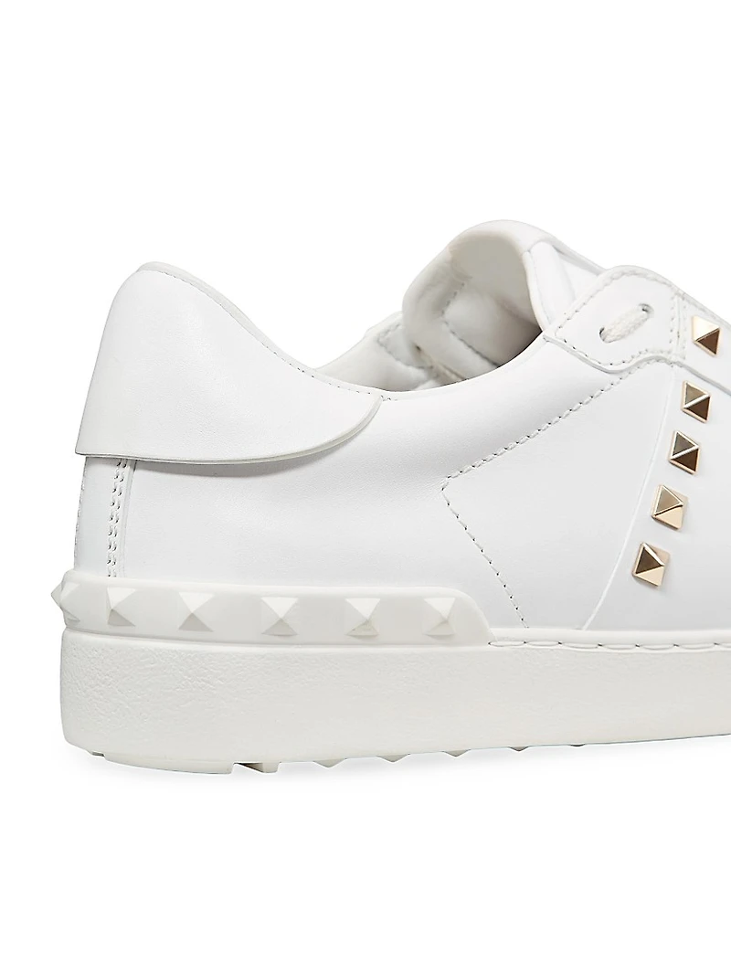 Calfskin Rockstud Untitled Sneakers