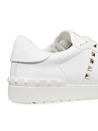 Calfskin Rockstud Untitled Sneakers