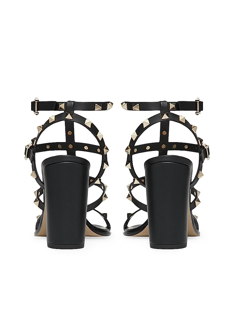 Rockstud Ankle Strap Sandals 90 MM