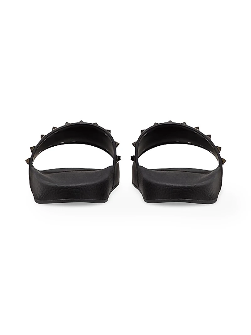 Rockstud Rubber Slider Sandals