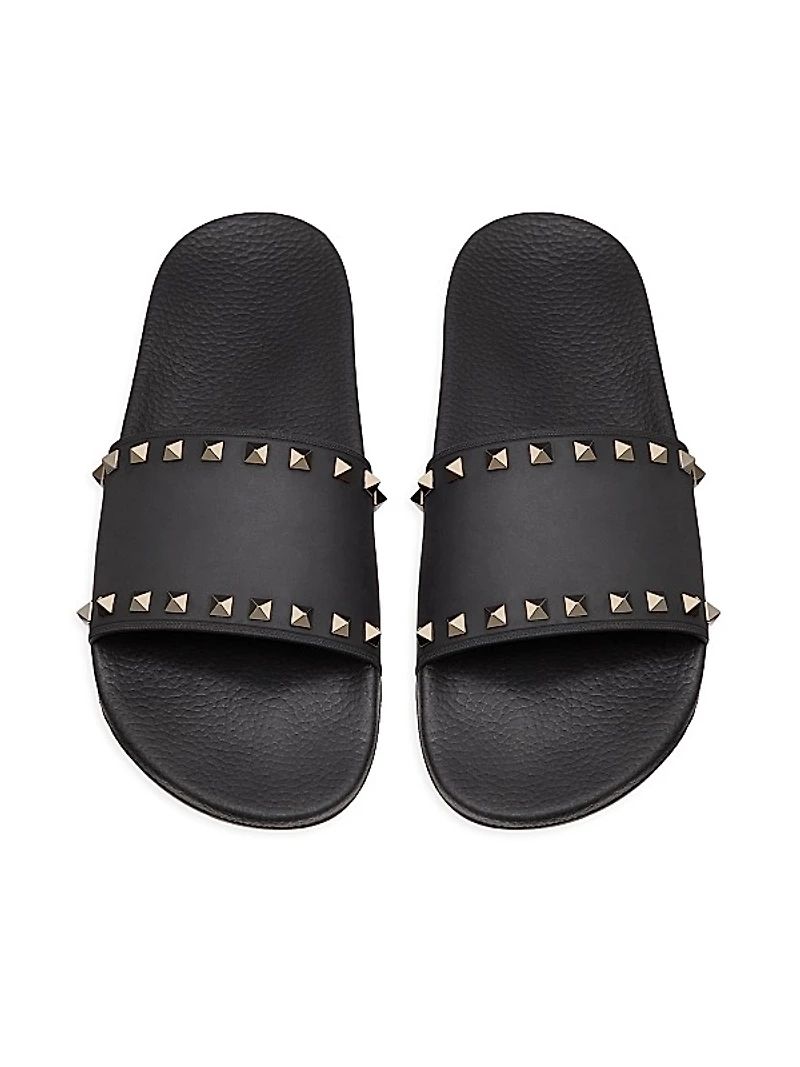 Rockstud Rubber Slider Sandals