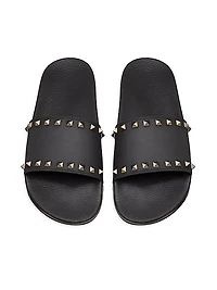 Rockstud Rubber Slider Sandals