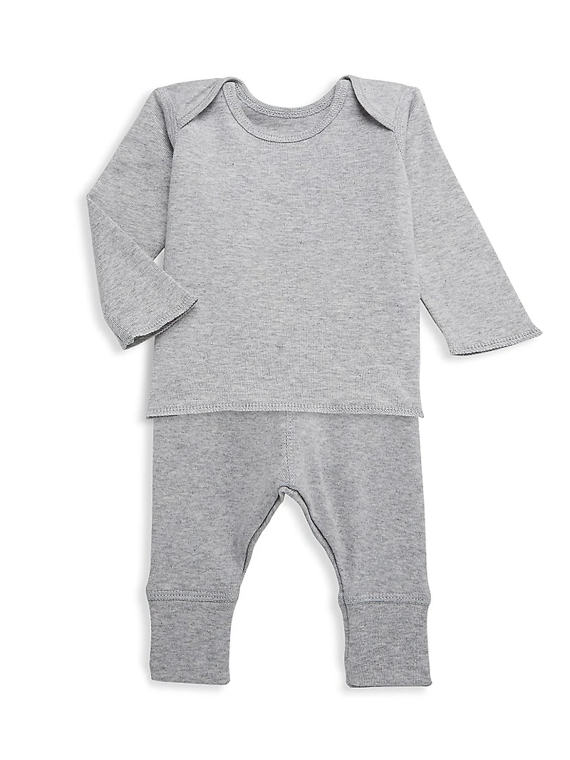 Baby's & Little Kid's Cotton Long-Sleeve T-Shirt Joggers Set