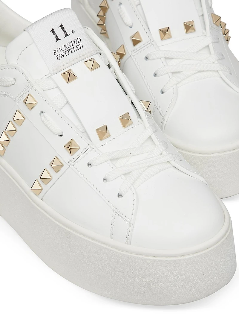 Flatform Rockstud Untitled Sneakers Calfskin