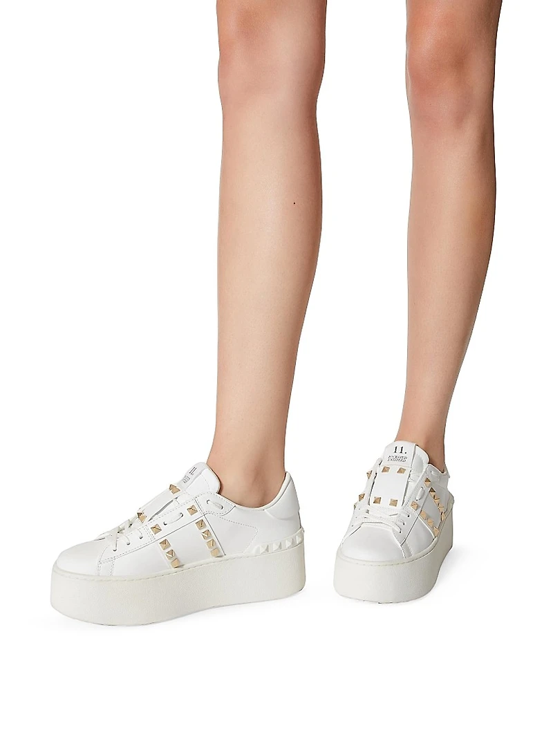 Flatform Rockstud Untitled Sneakers Calfskin