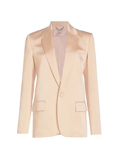 Axel Single-Breasted Satin Jacket