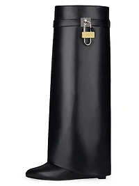 Shark Lock Boots Leather