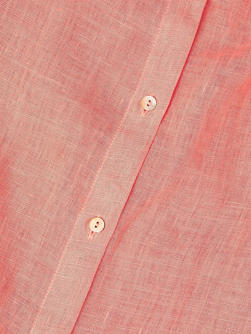 Linen Sleeveless Shirtdress