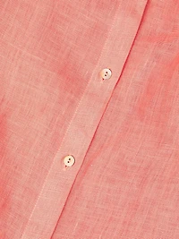 Linen Sleeveless Shirtdress