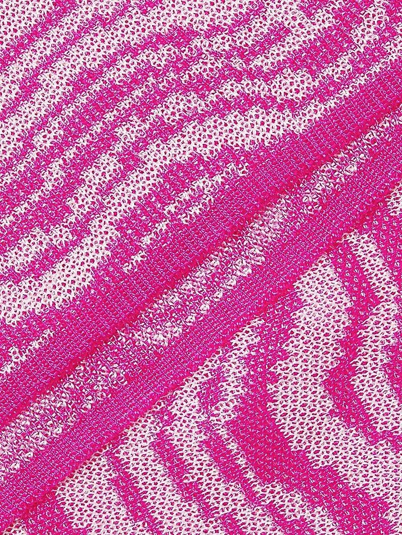 Wavy Jacquard Crewneck Sweater