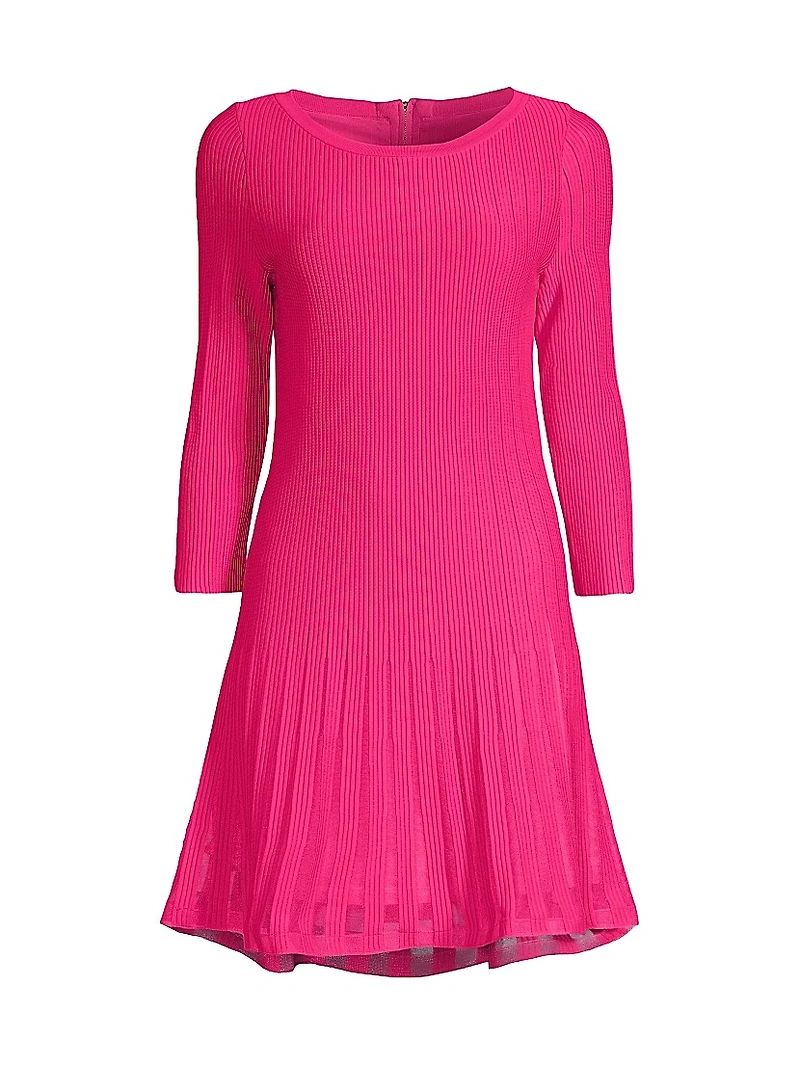 Tabitha Ribbed Godet Minidress