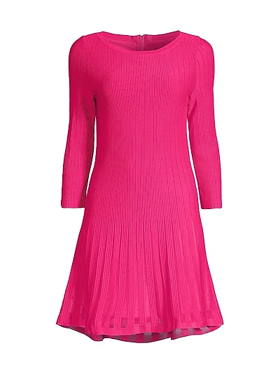 Tabitha Ribbed Godet Minidress