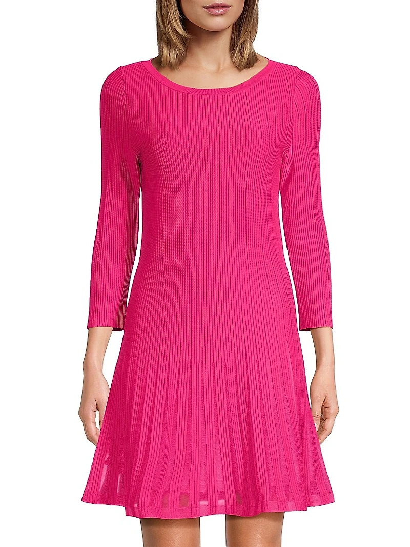 Tabitha Ribbed Godet Minidress