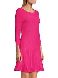 Tabitha Ribbed Godet Minidress