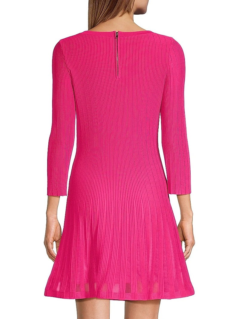 Tabitha Ribbed Godet Minidress