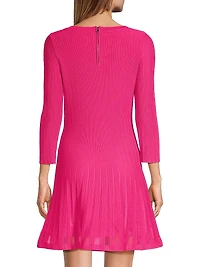 Tabitha Ribbed Godet Minidress