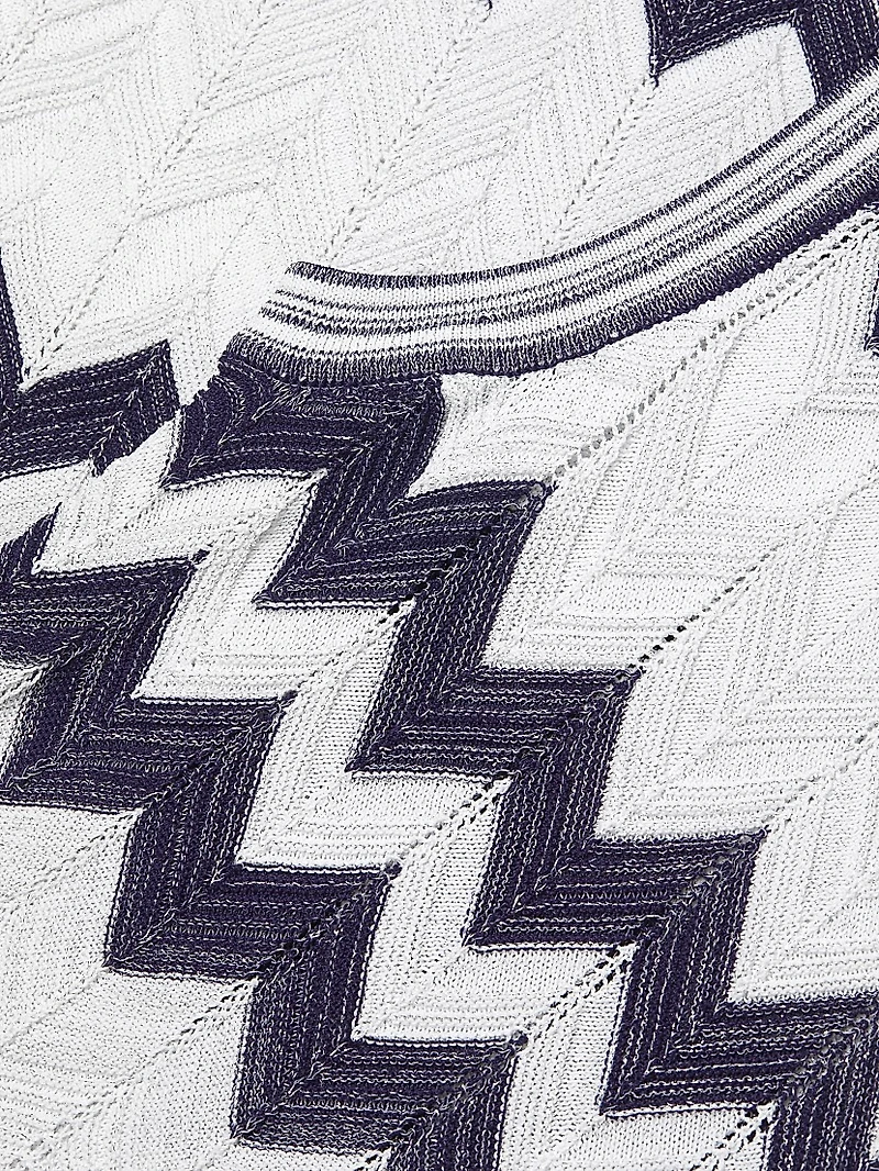 Knit Zigzag Midi-Dress