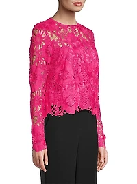 Nori 3D Lace Long-Sleeve Top