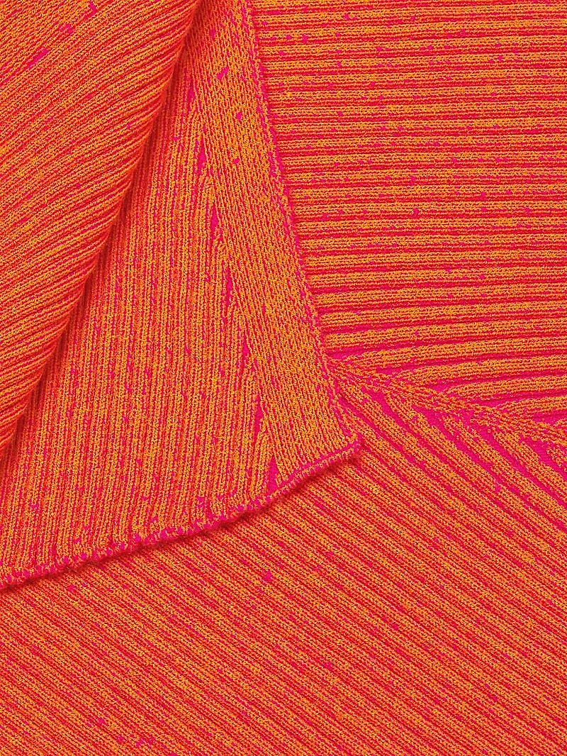 Ribbed-Knit Midi-Skirt