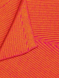 Ribbed-Knit Midi-Skirt