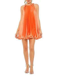 Pleated Ruffled Minidress