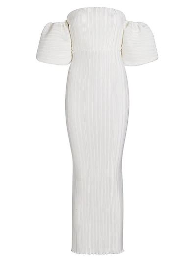 Bridal Sirene Puff-Sleeve Gown