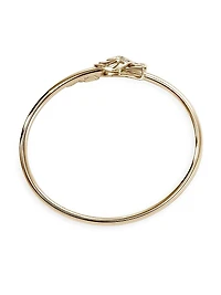 Naga Dragon 14K Yellow Gold & 0.10 TCW Diamond Slim Cuff