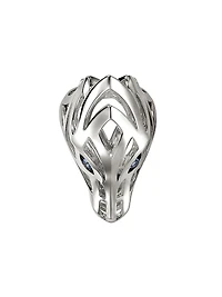 Naga Dragon Sterling Silver & Blue Sapphire Saddle Ring