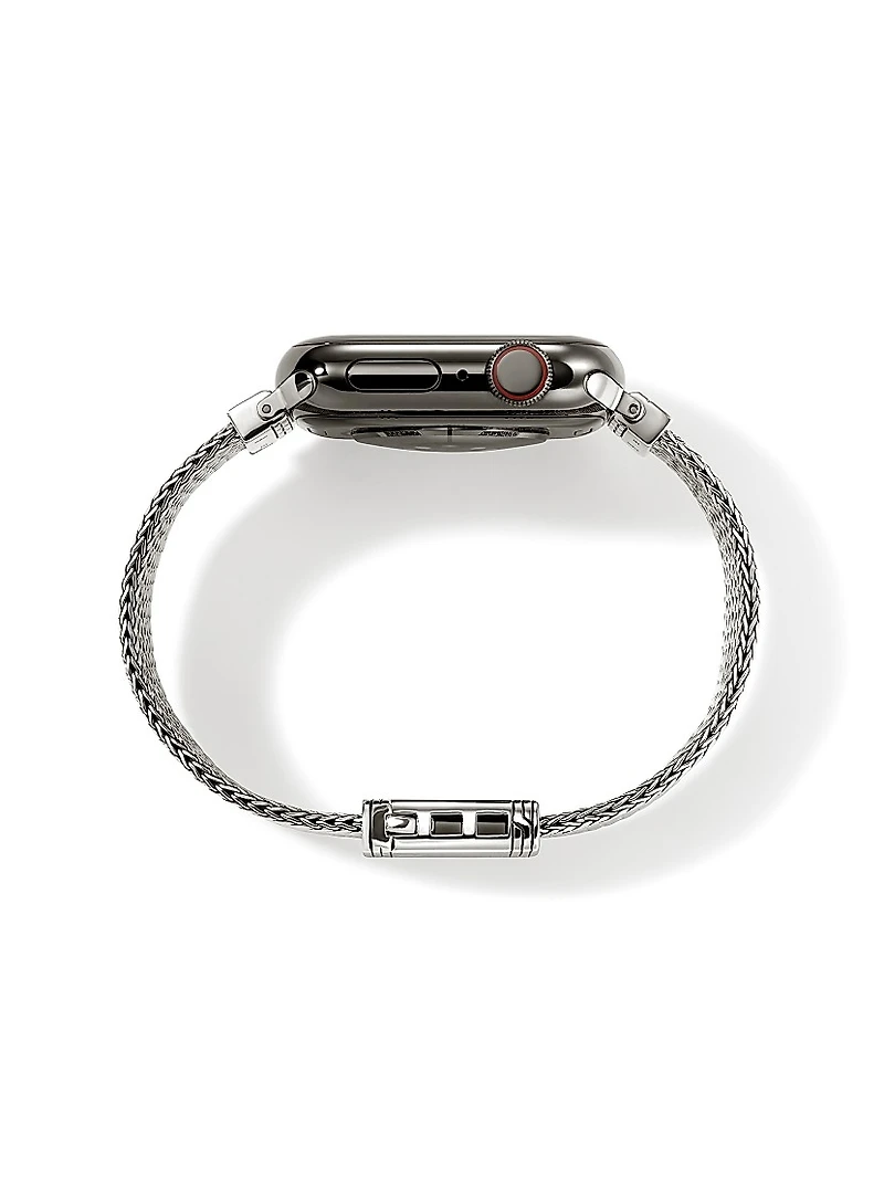 Sterling Silver & 0.44 TCW Diamond Smartwatch Bracelet/0.71"