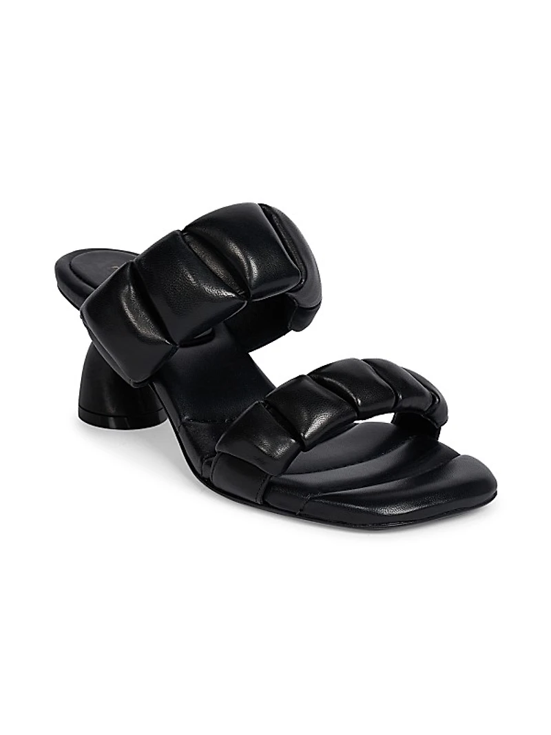65MM Padded Leather Sandals