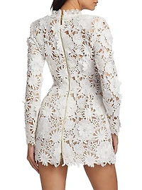 Maia Lace Long-Sleeve Minidress