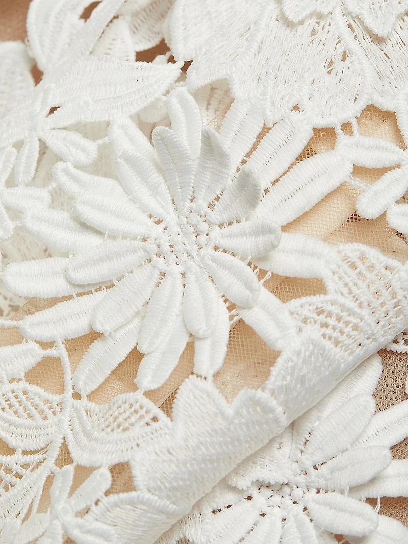 Maia Lace Long-Sleeve Minidress