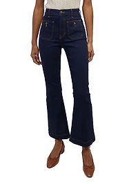 Carson Flared Patch Pocket Jeans