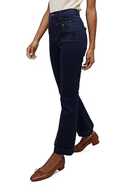 Carson Flared Patch Pocket Jeans