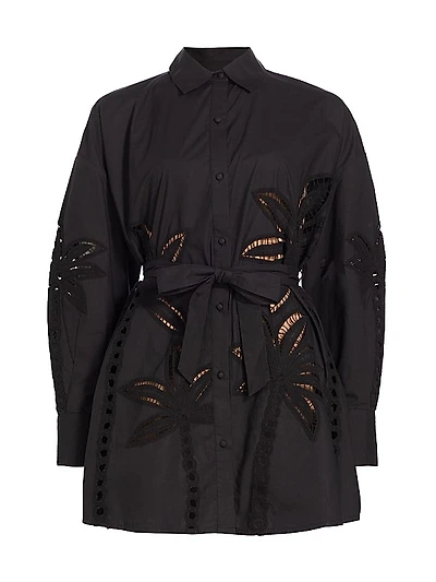 Lani Embroidered Cotton Shirtdress