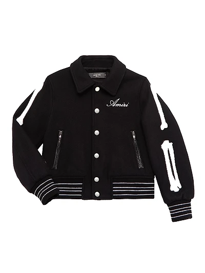 Little Boy's & Boy's Wool Bones Jacket