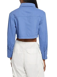 On The Water Monica Cropped Denim Jacket