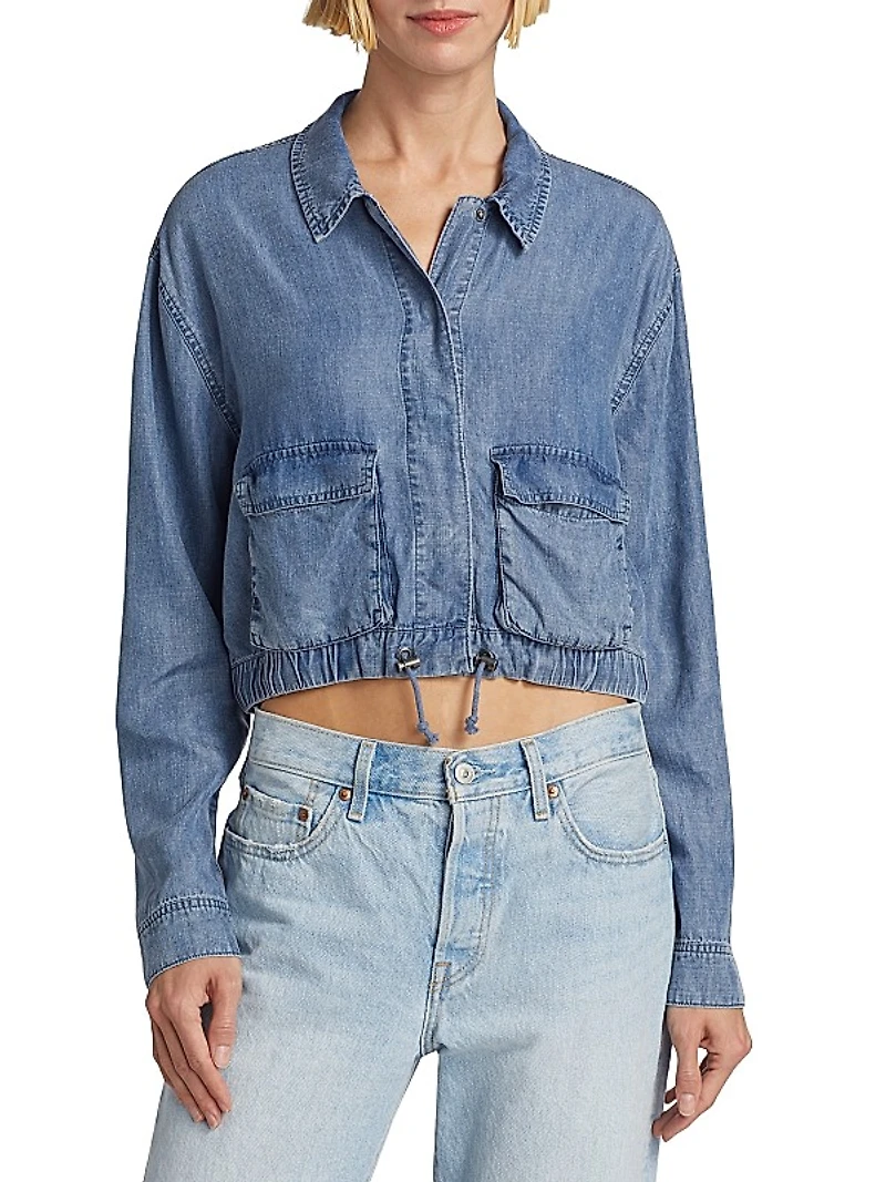 Breck Cropped Chambray Jacket