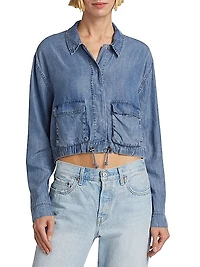Breck Cropped Chambray Jacket