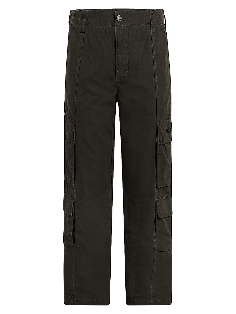 Cargo Straight-Leg Pants