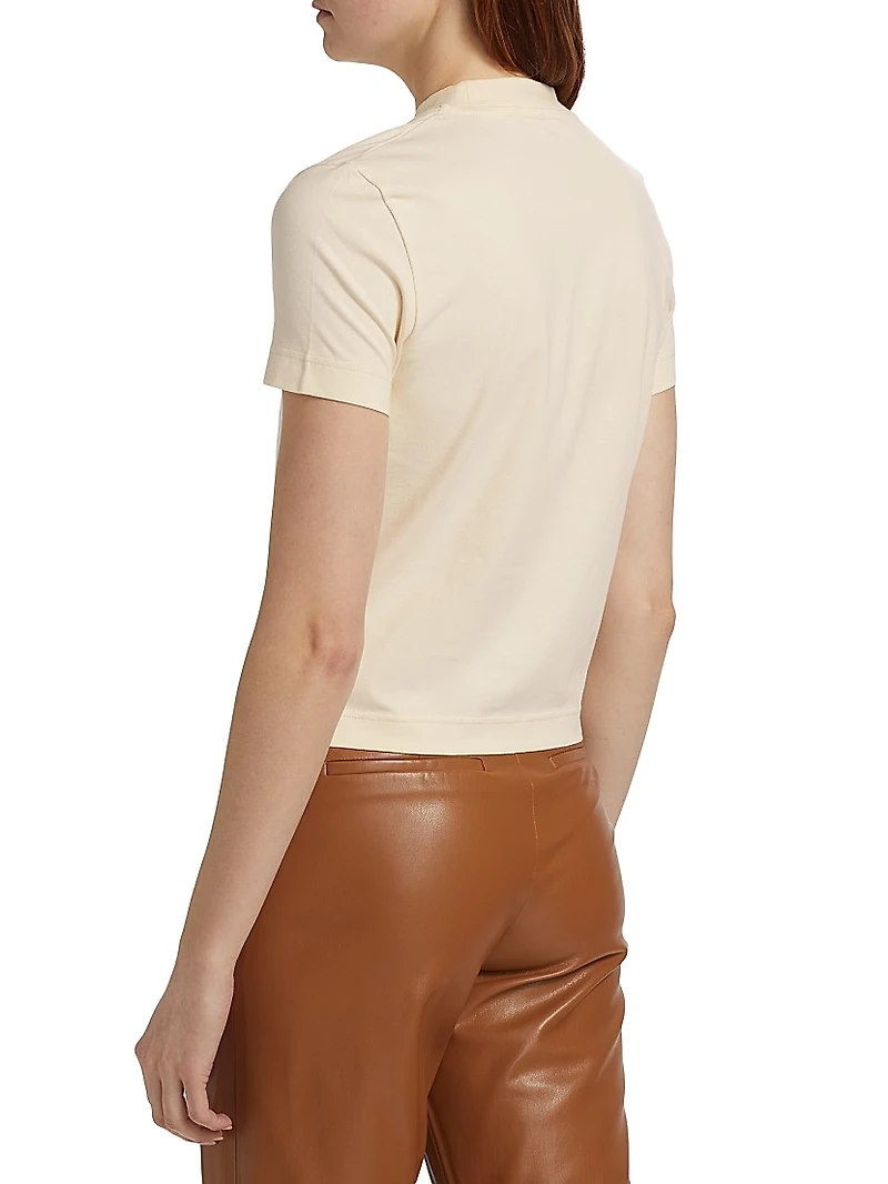 Grosgrain Cotton Logo T-Shirt