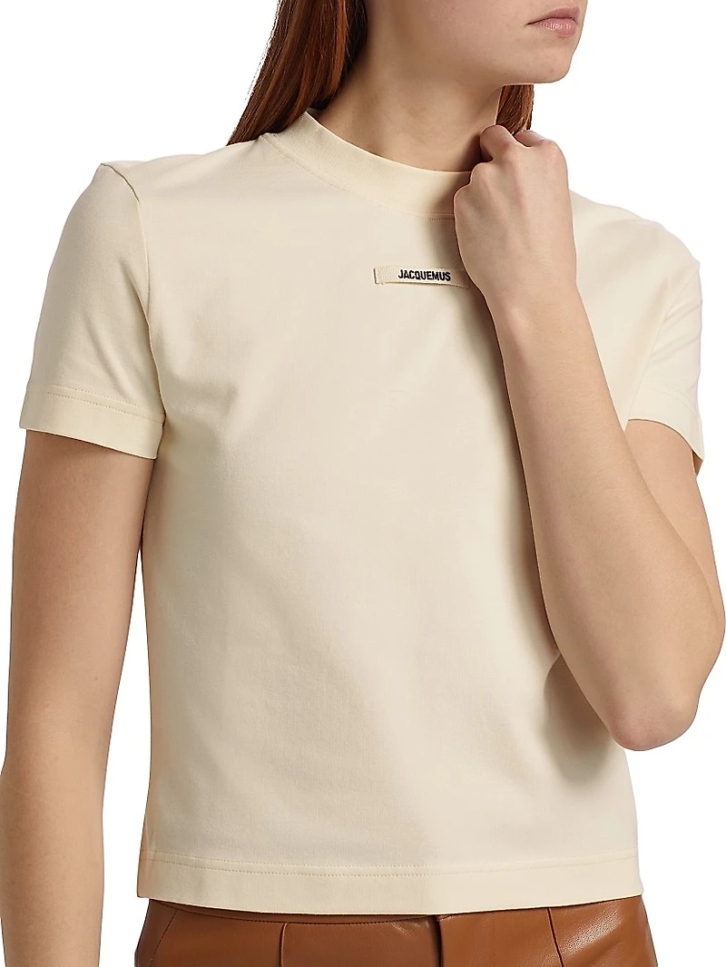 Grosgrain Cotton Logo T-Shirt