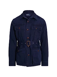 Highridge Modern Safari Twill Cotton Bomber Jacket